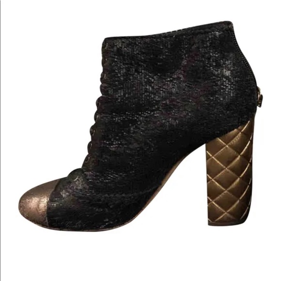CHANEL Shoes - Authentic Chanel Fantasy Cal Booties